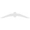 Ekena Millwork Archdale Architectural Grade PVC Gable Bracket, 48"W x 10"H x 2"D x 4"F, 5/12 Pitch GBP048X10X0204ARC00 - alternate 5
